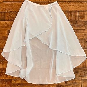 Long Ballet Skirt in Baby Blue